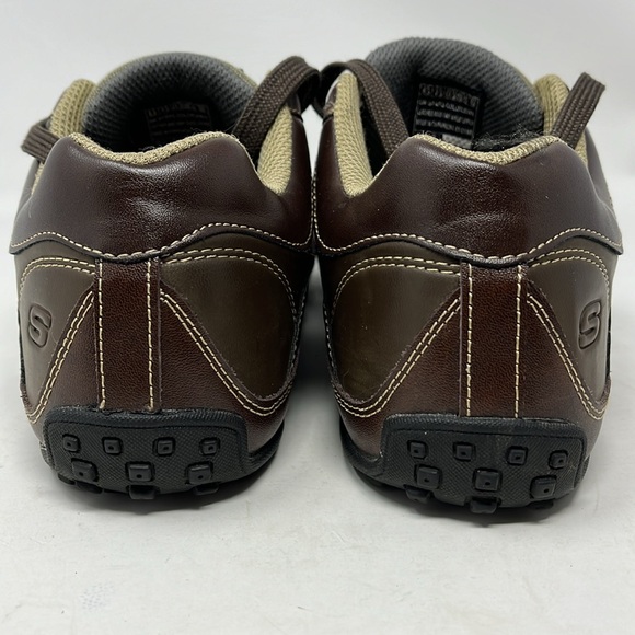 SKETCHERS CITY WALK MALTON WALKING SHOE LEATHER SNEAKER BROWN MENS SIZE 8.5 - Picture 12 of 12